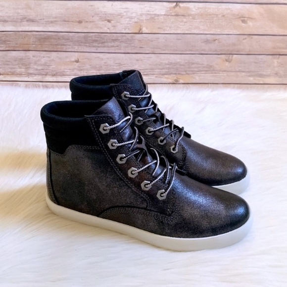 Timberland Women’s Black Metallic Dausette Sneaker Boots - Picture 2 of 6